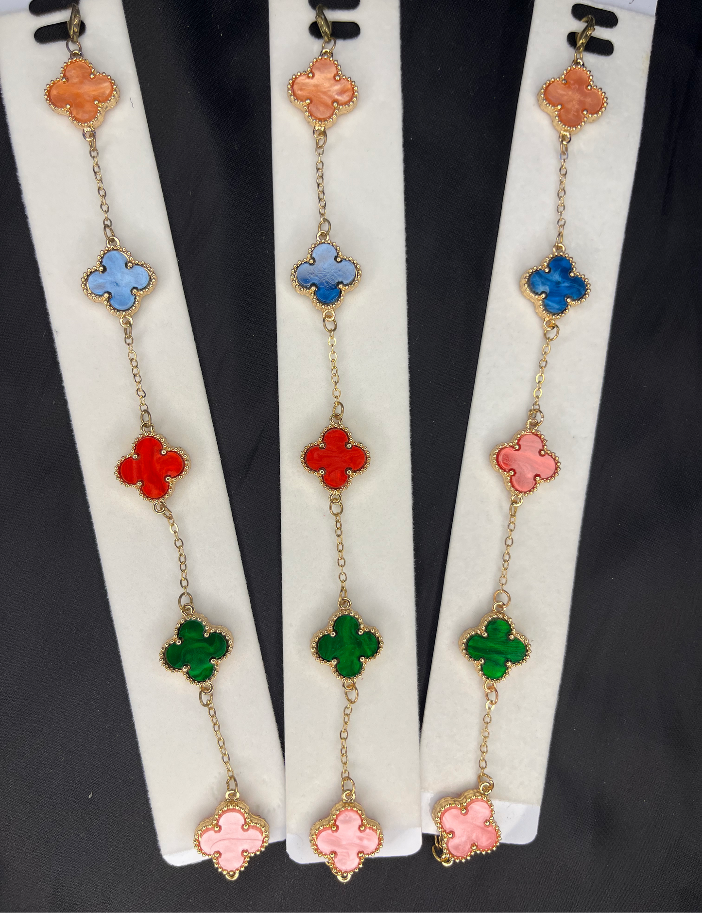 Colorful Clover Bracelets